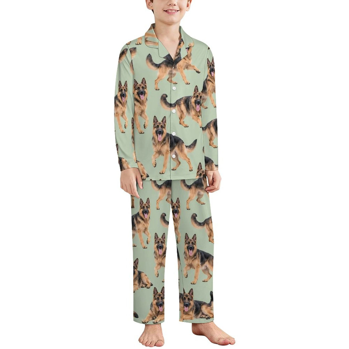 Dog Lover, Pet Owner,  Long Sleeve Kid Pajama Set(All-Over Printing)