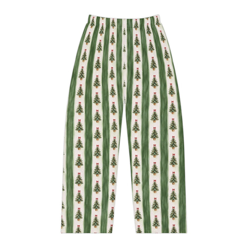 Christmas Tree Stripe Pajama Pants | All-Over Print Lounge Pants