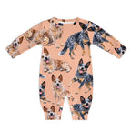 Dog Lover, Pet Owner, Cotton Long Sleeve Infant Bodysuit (All-Over Printing)