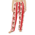 Vintage Holiday Floral Dahlia Tuber Pattern Pajama Pants | All-Over Print