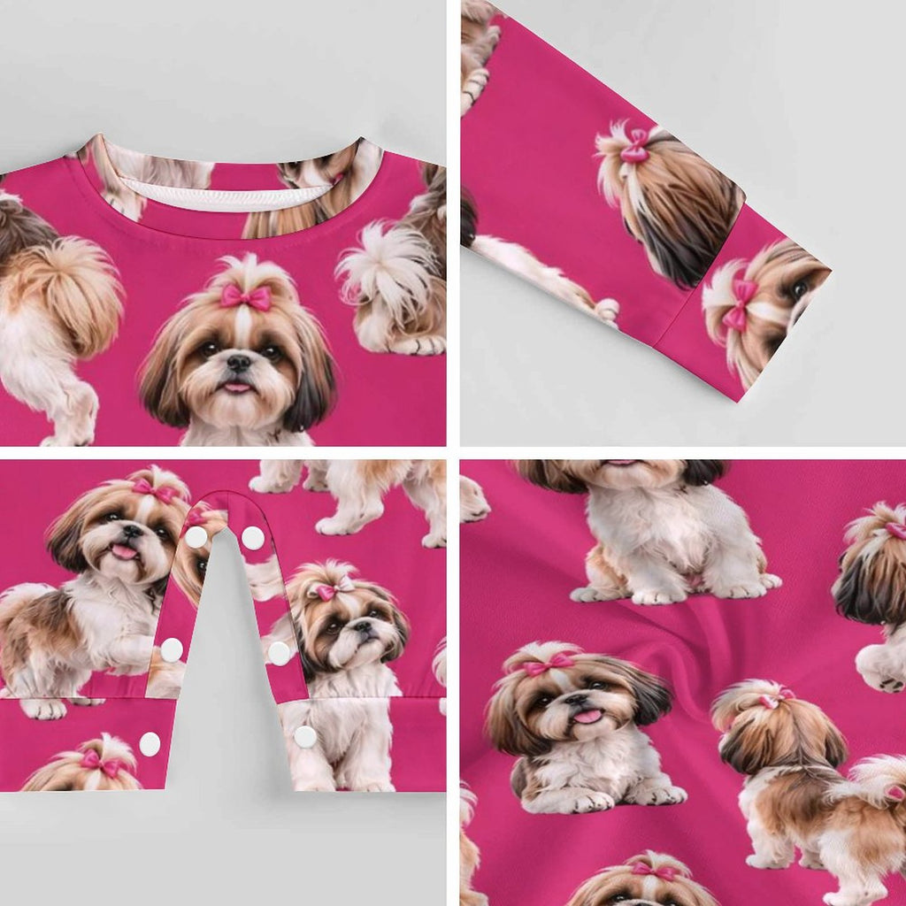 Dog Lover, Pet Owner, Cotton Long Sleeve Infant Bodysuit (All-Over Printing)