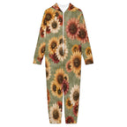 250gsm Flannel Footless Zip up Kid Jumpsuit Pajamas(All-Over Printing)