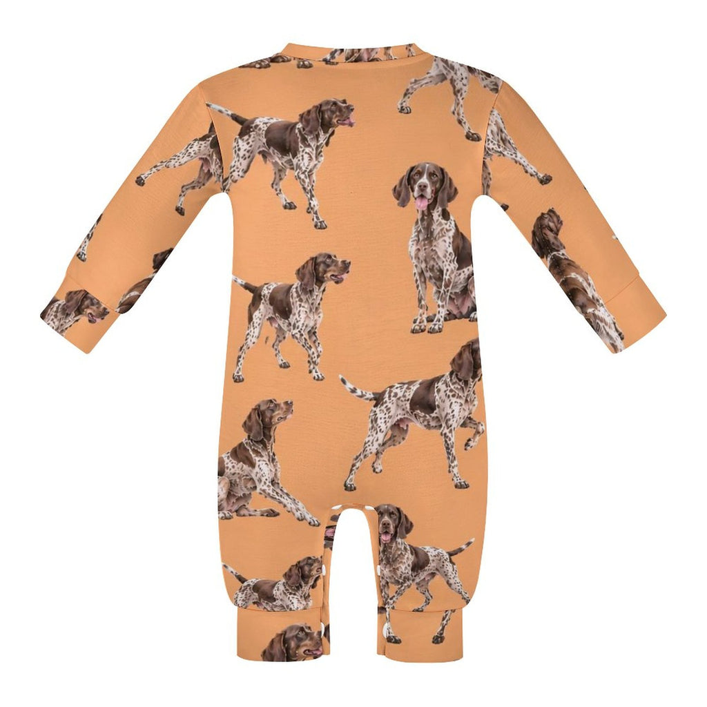Dog Lover, Pet Owner, Cotton Long Sleeve Infant Bodysuit (All-Over Printing)