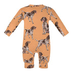Dog Lover, Pet Owner, Cotton Long Sleeve Infant Bodysuit (All-Over Printing)