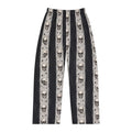 Skull Stripe Pajama Pants | Skull Pattern Lounge Pants