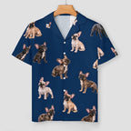 Women's Satin Cuban Collar Pajama Set(All-Over Printing)