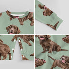 Dog Lover, Pet Owner, Cotton Long Sleeve Infant Bodysuit (All-Over Printing)