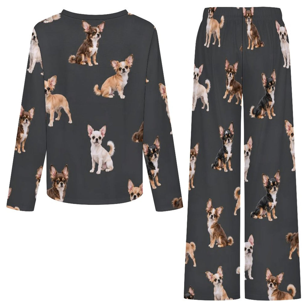 200gsm V-Neck Pajama Set(All-Over Printing)