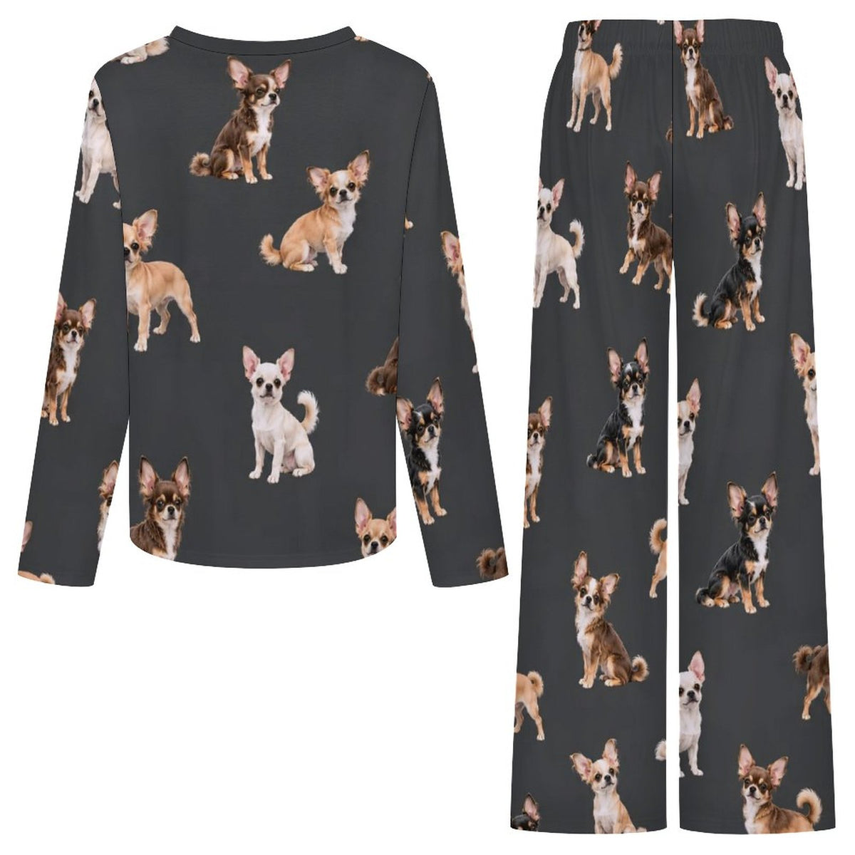 200gsm V-Neck Pajama Set(All-Over Printing)