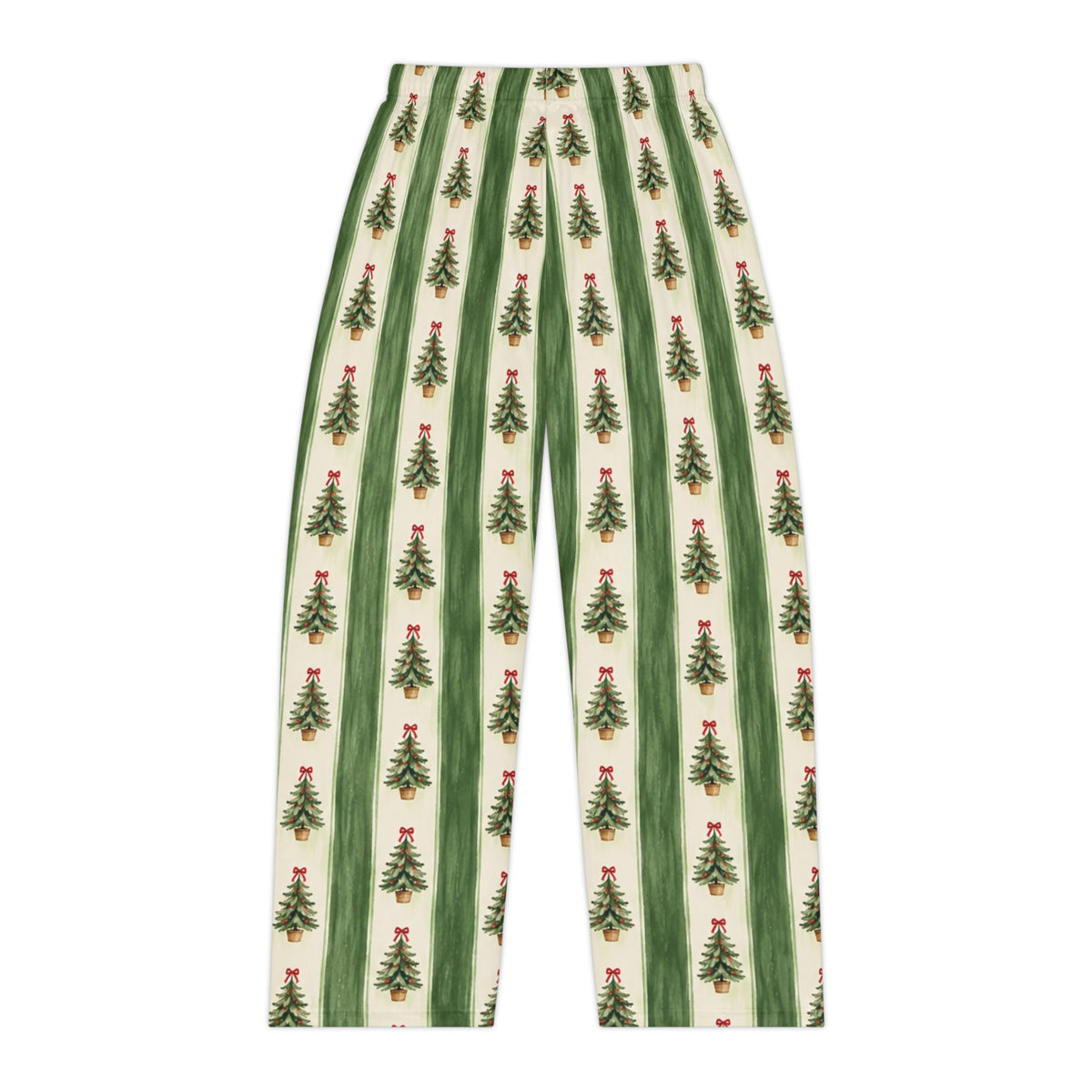 Christmas Tree Stripe Pajama Pants | All-Over Print Lounge Pants