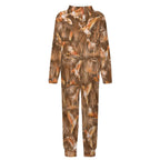 250gsm Flannel Footless Zip up Kid Jumpsuit Pajamas(All-Over Printing)