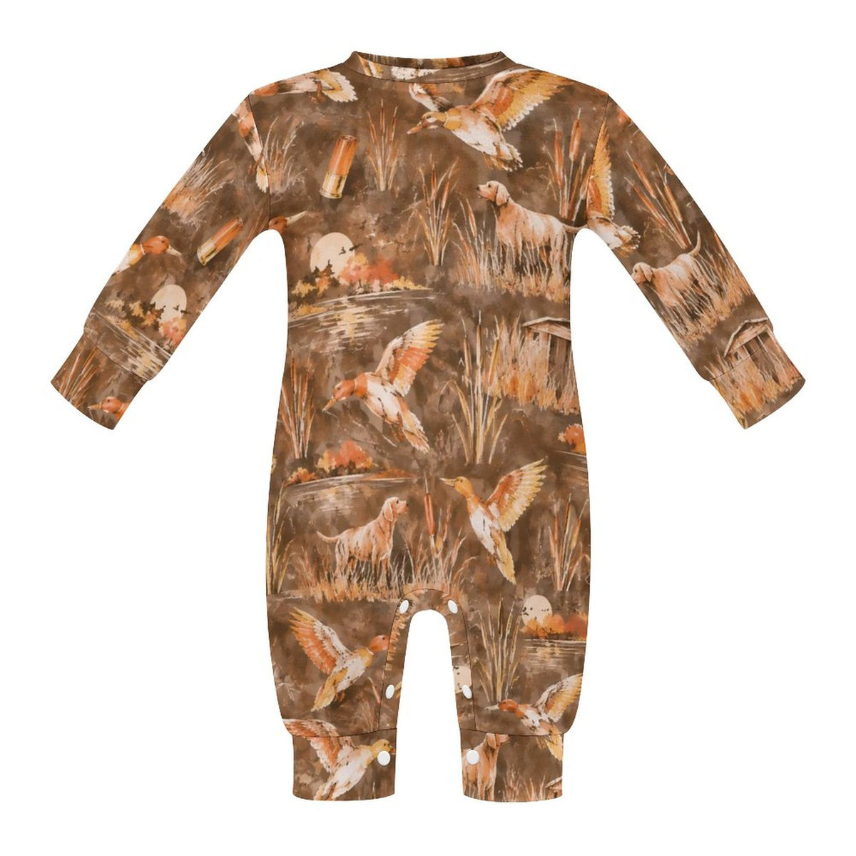 Cotton Long Sleeve Infant Bodysuit (All-Over Printing)