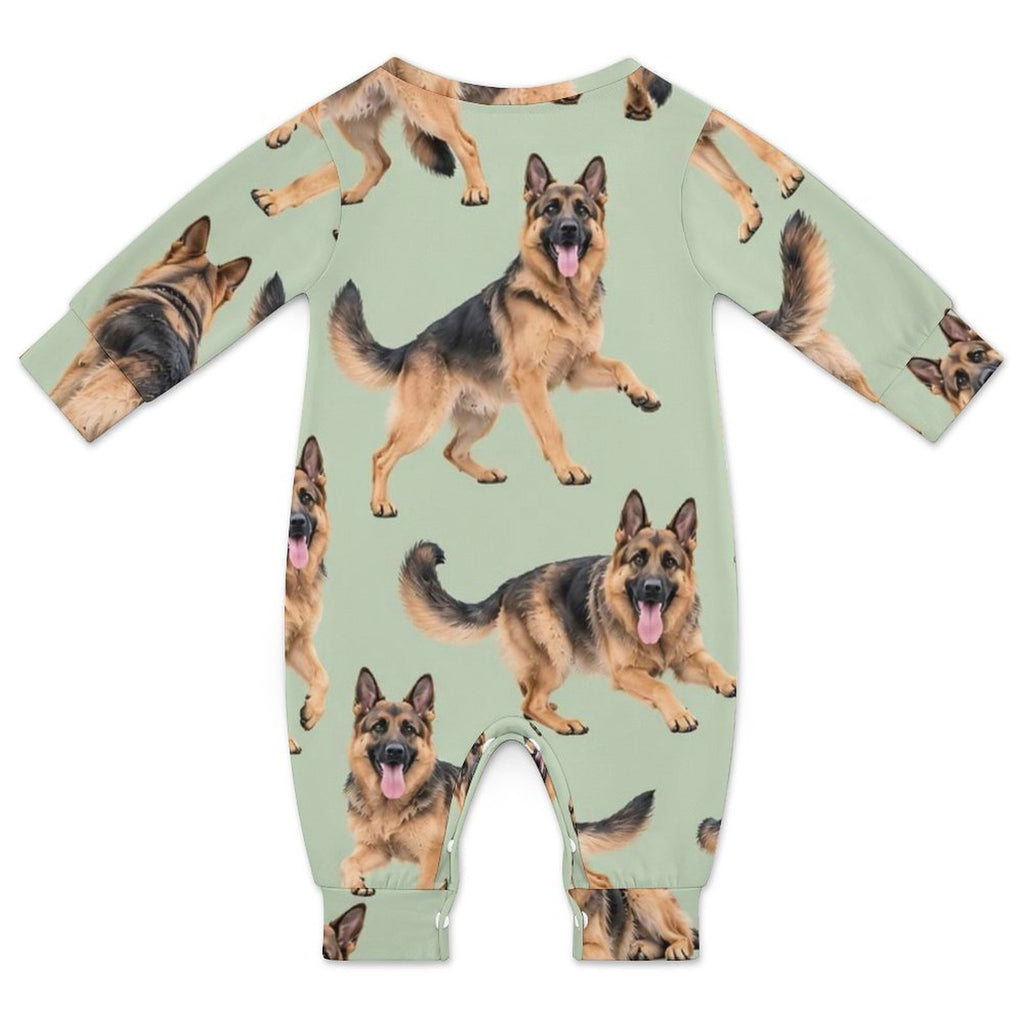 Dog Lover, Pet Owner, Cotton Long Sleeve Infant Bodysuit (All-Over Printing)