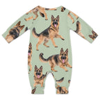 Dog Lover, Pet Owner, Cotton Long Sleeve Infant Bodysuit (All-Over Printing)