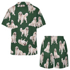Women's Satin Cuban Collar Pajama Set(All-Over Printing)