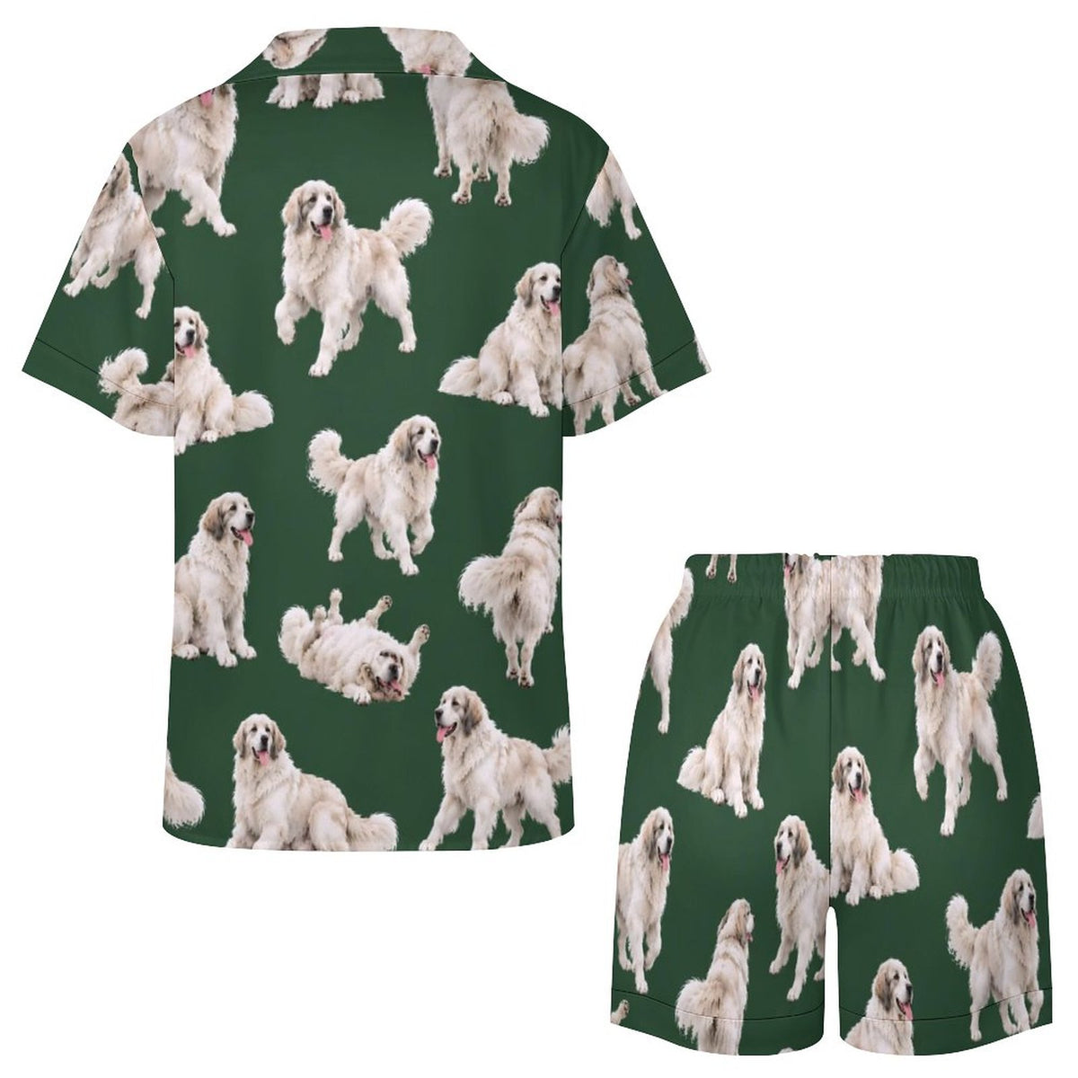 Women's Satin Cuban Collar Pajama Set(All-Over Printing)