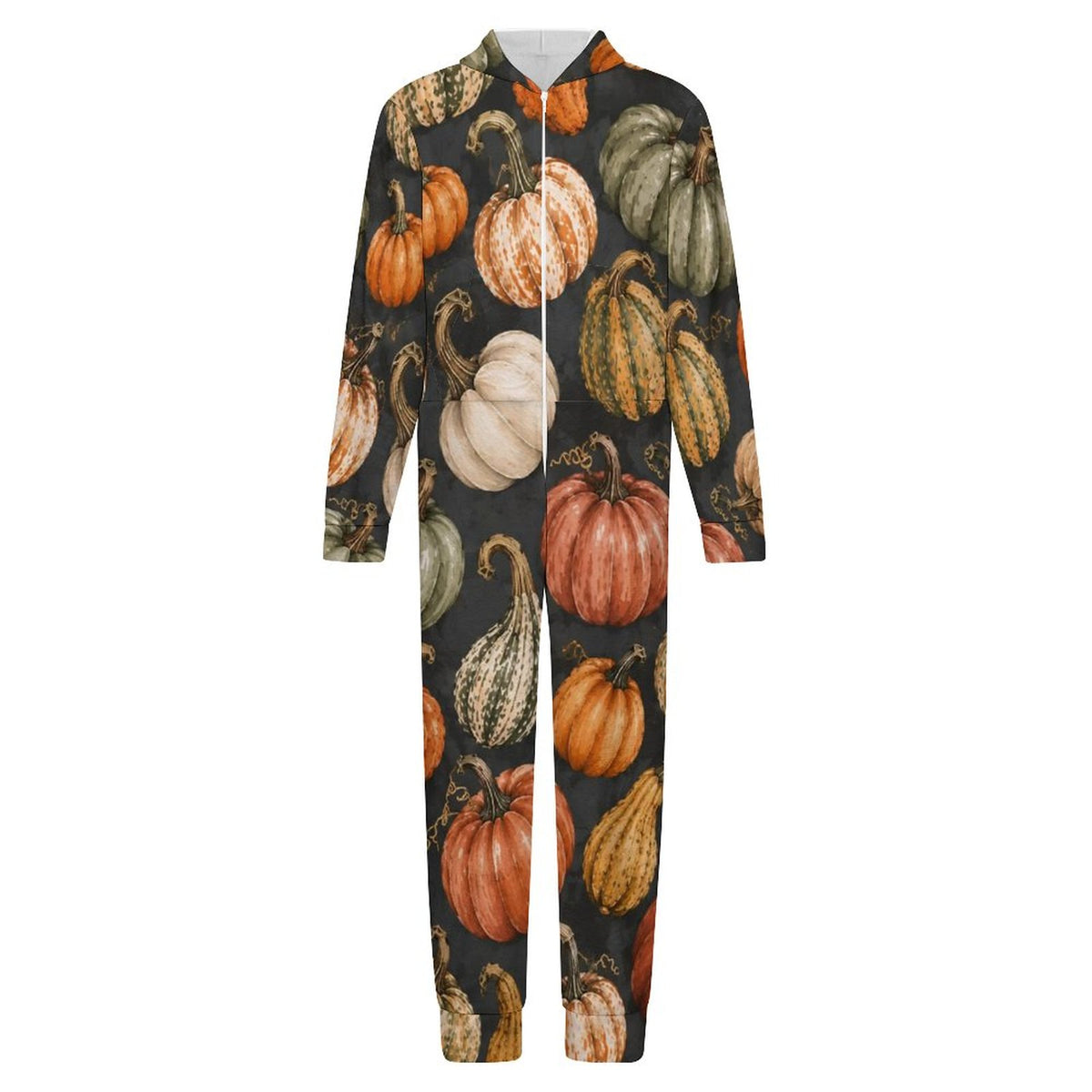 250gsm Flannel Footless Zip up Kid Jumpsuit Pajamas(All-Over Printing)