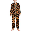 250gsm Flannel Footless Zip up Kid Jumpsuit Pajamas(All-Over Printing)