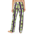 Kids Halloween Lounge Pants — Green Monster Stripe Pajama Bottoms