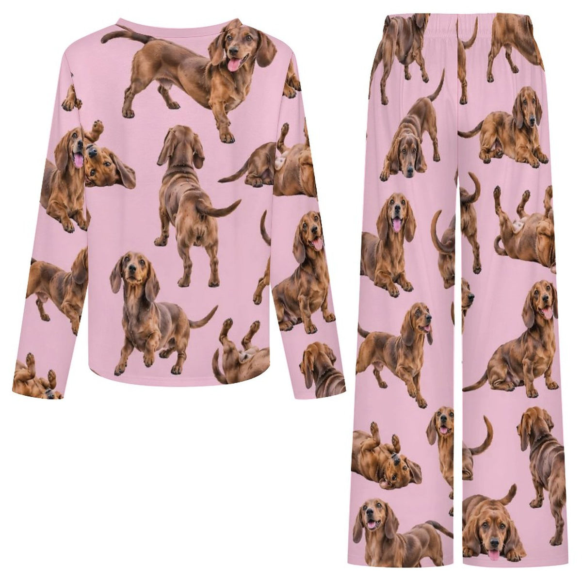 200gsm V-Neck Pajama Set(All-Over Printing)