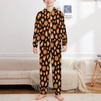 250gsm Flannel Footless Zip up Kid Jumpsuit Pajamas(All-Over Printing)