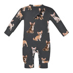 Dog Lover, Pet Owner, Cotton Long Sleeve Infant Bodysuit (All-Over Printing)