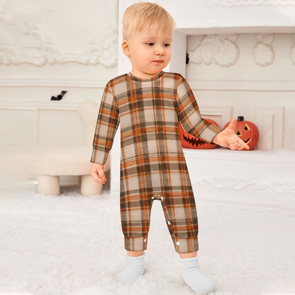Cotton Long Sleeve Infant Bodysuit (All-Over Printing)