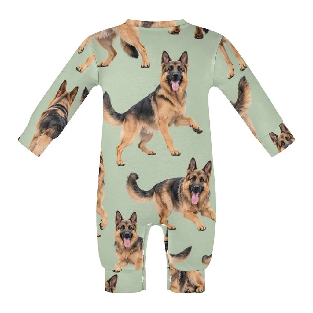 Dog Lover, Pet Owner, Cotton Long Sleeve Infant Bodysuit (All-Over Printing)