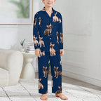 180gsm Long Sleeve Kid Pajama Set(All-Over Printing)