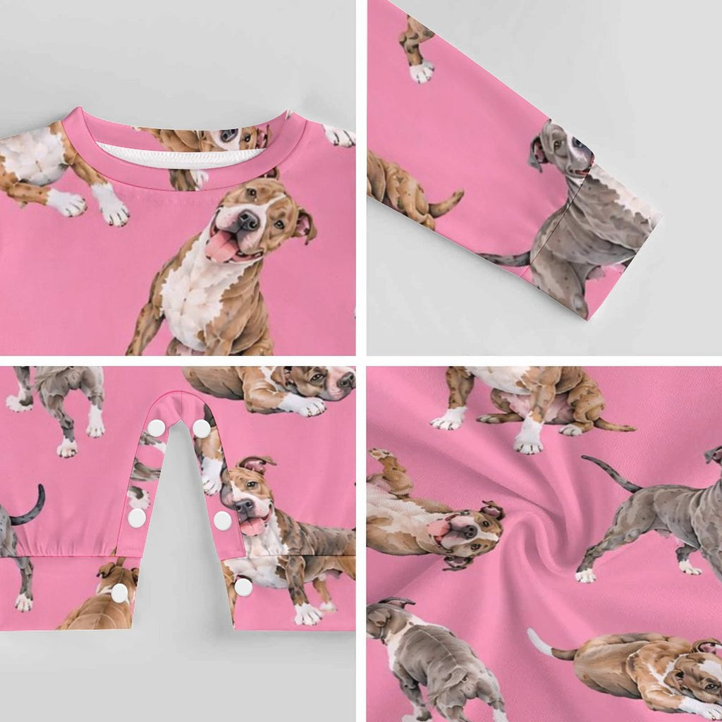 Dog Lover, Pet Owner, Cotton Long Sleeve Infant Bodysuit (All-Over Printing)