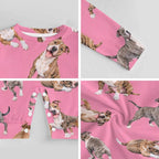Dog Lover, Pet Owner, Cotton Long Sleeve Infant Bodysuit (All-Over Printing)