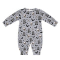 Skeleton themed, Cotton Long Sleeve Infant Bodysuit (All-Over Printing)
