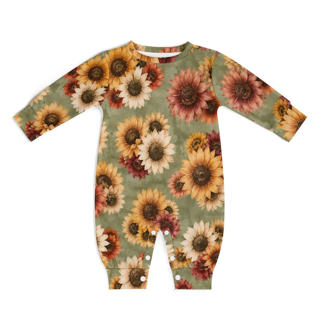 Cotton Long Sleeve Infant Bodysuit (All-Over Printing)