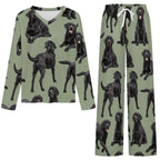 200gsm V-Neck Pajama Set(All-Over Printing)