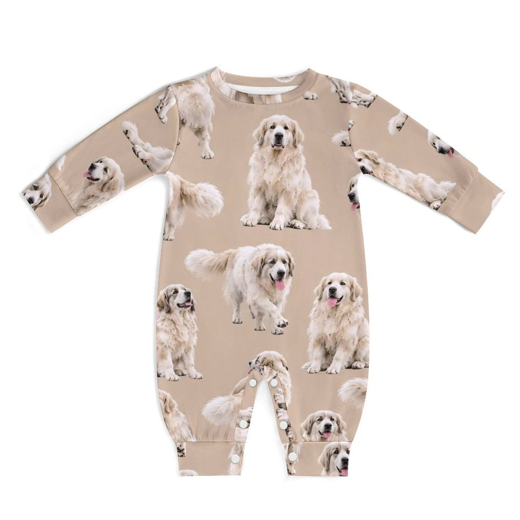 Dog Lover, Pet Owner, Cotton Long Sleeve Infant Bodysuit (All-Over Printing)