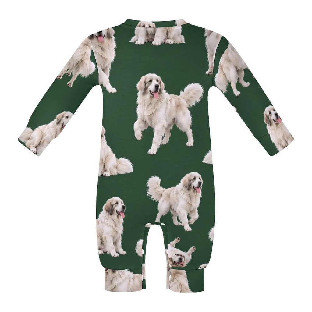 Dog Lover, Pet Owner, Cotton Long Sleeve Infant Bodysuit (All-Over Printing)