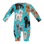 Dog Lover, Pet Owner, Cotton Long Sleeve Infant Bodysuit (All-Over Printing)