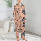 180gsm Long Sleeve Kid Pajama Set(All-Over Printing)