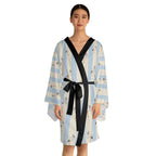 Baby boy stork Stripe Kimono Robe — Long Sleeve Lounge Robe