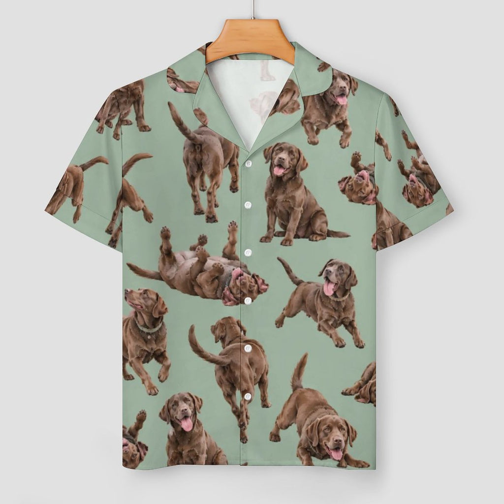 Women's Satin Cuban Collar Pajama Set(All-Over Printing)