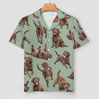 Women's Satin Cuban Collar Pajama Set(All-Over Printing)