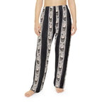Skull Stripe Pajama Pants | Skull Pattern Lounge Pants