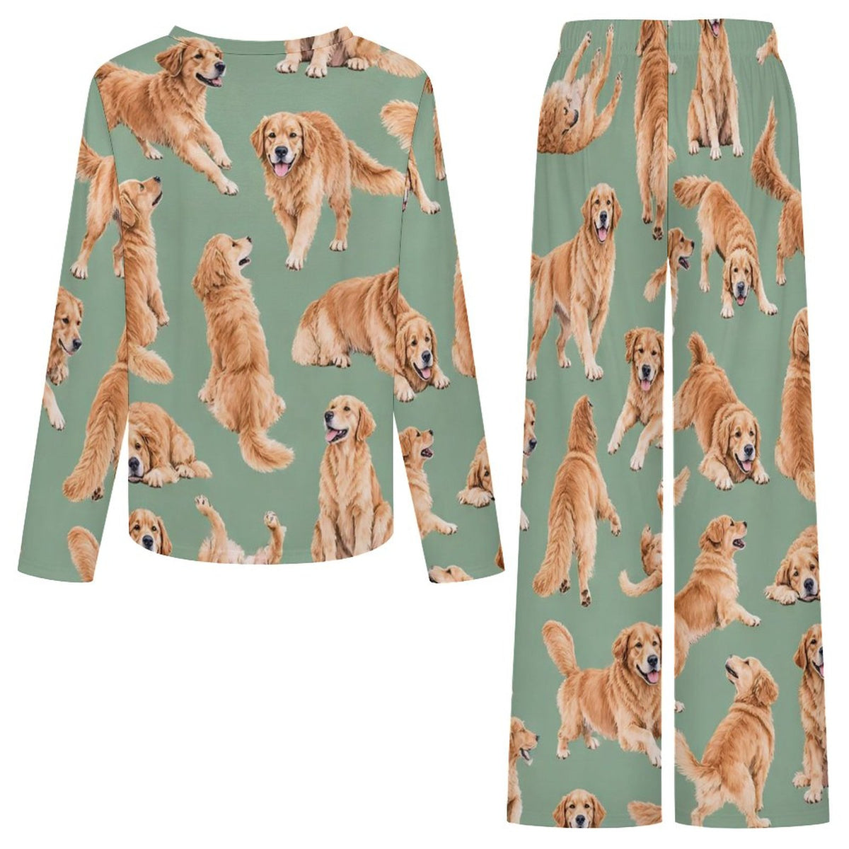200gsm V-Neck Pajama Set(All-Over Printing)