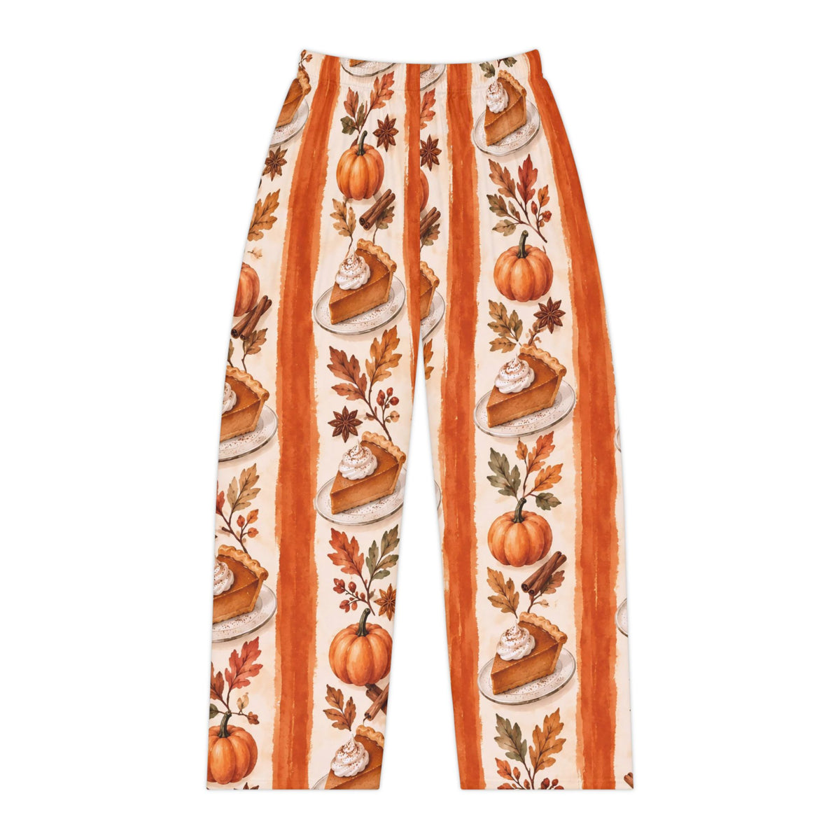 Pumpkin Pie Stripe Pajama Pants — Women's Fall Lounge Pants