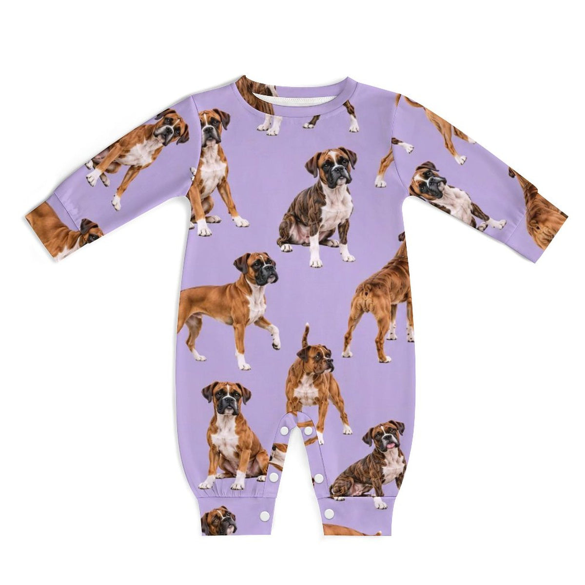Dog Lover, Pet Owner, Cotton Long Sleeve Infant Bodysuit (All-Over Printing)
