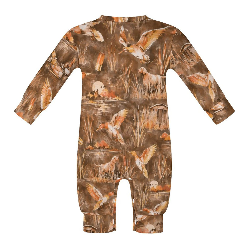 Cotton Long Sleeve Infant Bodysuit (All-Over Printing)