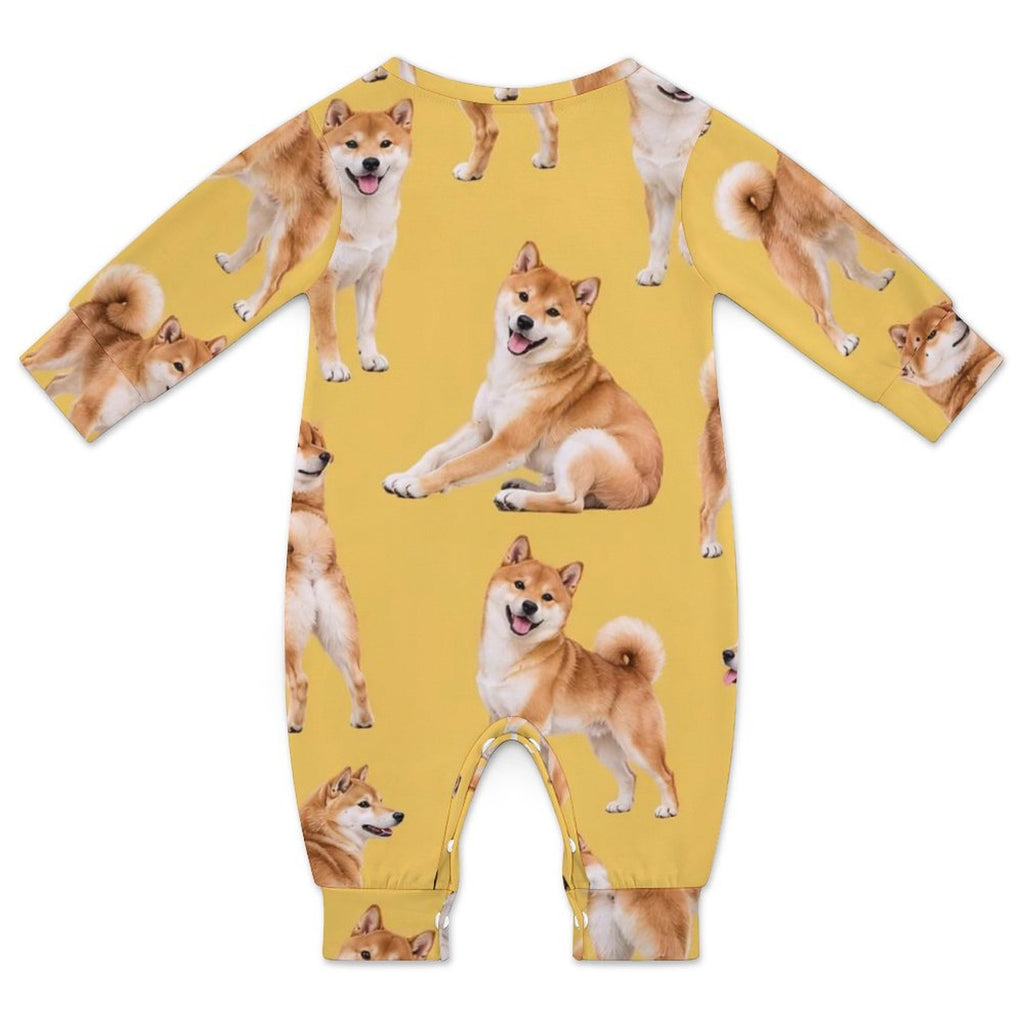 Dog Lover, Pet Owner, Cotton Long Sleeve Infant Bodysuit (All-Over Printing)