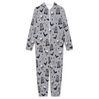 250gsm Flannel Footless Zip up Kid Jumpsuit Pajamas(All-Over Printing)
