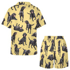 Women's Satin Cuban Collar Pajama Set(All-Over Printing)