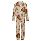 250gsm Flannel Footless Zip up Kid Jumpsuit Pajamas(All-Over Printing)
